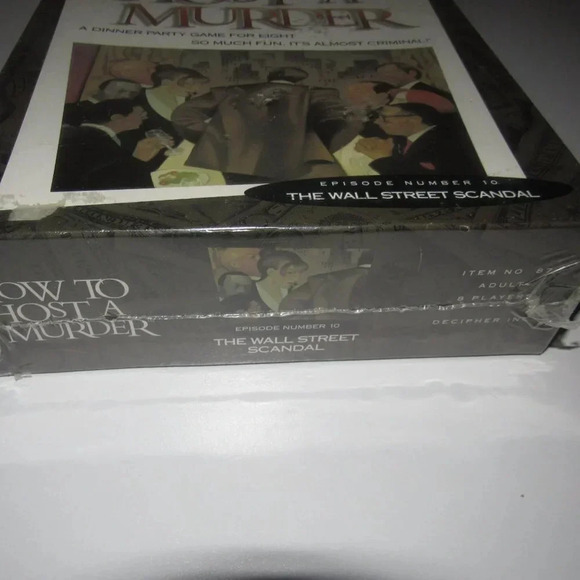 HOW TO HOST A MURDER Wall Street Scandal – Dinner Party Game for Eight SEALED - Picture 2 of 3